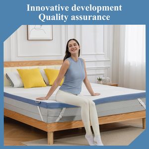 German Standard 7.5cm Memory <b>Foam</b> Topper Meroow MT1 Anti-slip Dual Layer Slim Mattress, OEKO-TEX Certified <b>Foam</b> Bed <b>Pad</b> - Product Image 5