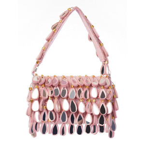Bolso de Mano Elegante Clásico de Media Luna con Cristales y Perlas, de Acrílico, para Mujer, para Fiestas y Eventos - Product Image 2