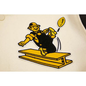 Chaquetas con letras para hombre de calidad superior, nueva chaqueta de béisbol con logotipo bordado, chaqueta de béisbol universitaria para hombre, temporada de invierno - Product Image 6