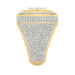 IGI Certified Diamond Hip Hop Iced Out Fine <b>Rings</b> 14k 18K Yellow Gold VVS Moissanite Baguette Cut Diamond <b>Ring</b> For <b>Men</b> Women - Product Image 5