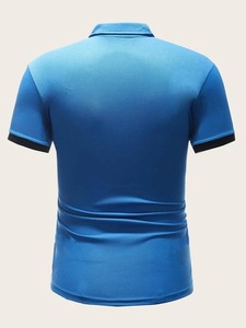 Hombres 2025 Verano Transpirable para Polos Color Sólido 100% Algodón Lona Manga Corta - Product Image 2