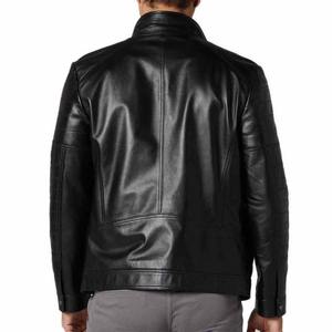 Veste en cuir pour homme très vendue, vêtement de moto haut de gamme, tissu en toile, cuir de vache d'hiver, fabriqué au Pakistan - Product Image 3
