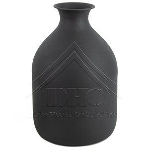 Vente chaude Mat Noir Fer Fleur Vase À La Main Personnalisable pour Mariage ou Salon Table Personnalisable En Métal Artisanat - Product Image 1
