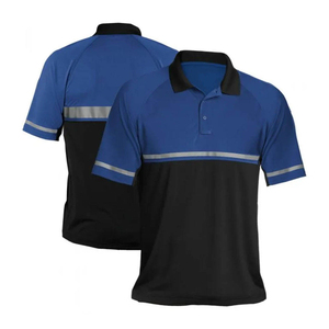 เสื้อโปโลกันน้ำ Ansi Class 2สะท้อนแสงสำหรับทุกเพศดีไซน์สองโทนเพื่อความปลอดภัยในการก่อสร้างชุดทำงาน - Product Image 4