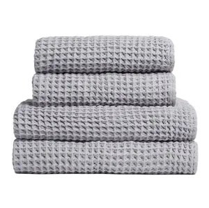 Best Waffle Towel for Bathroom Beach Spa Sauna Gym Luxury 100% Organic Cotton Waffle Weave Towel Soft Bath Sheet