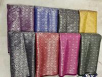 Tissu Jacquard Brocart en Soie Bio Premium 100% Haute Qualité Tricoté Écologique Poids Moyen pour Robes de Mariée et Vêtements pour Filles