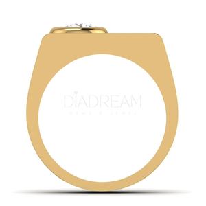 Anillo solitario clásico de Plata de Ley 925 para hombre VVS Clarity Moissanite Diamond Cut para boda o fiesta - Product Image 5