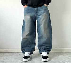 Jeans de Mezclilla de Algodón Lavado Estilo Hip Hop Personalizados de Alta Calidad para Hombre, Corte Recto, Precio Bajo al por Mayor - Product Image 3