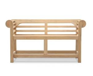 Banc en teck Malboro à dossier bas, moderne, minimaliste, durable, résistant à l'eau, pour l'extérieur, les hôtels, les restaurants, les appartements, les parcs, 3 places - Product Image 1