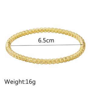 Wholesale 18K <b>Gold</b> Stainless Steel <b>Bracelet</b> with Simple Cuff Elegant Minimalist Design for Women Fashion Jewelry Accessory - Product Image 2