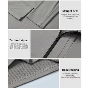 Polyester Spandex Muscle Fit Sweat Wicking Training Tops Customized Athletic <b>Running</b> Pullovers Terry Made 1/4 Zipper Gym <b>Jacket</b> - Product Image 4