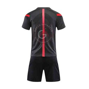 Maillot d'entraînement de football personnalisé personnalisé à manches courtes et shorts uniformes de football en tissu polyester à manches courtes - Product Image 6