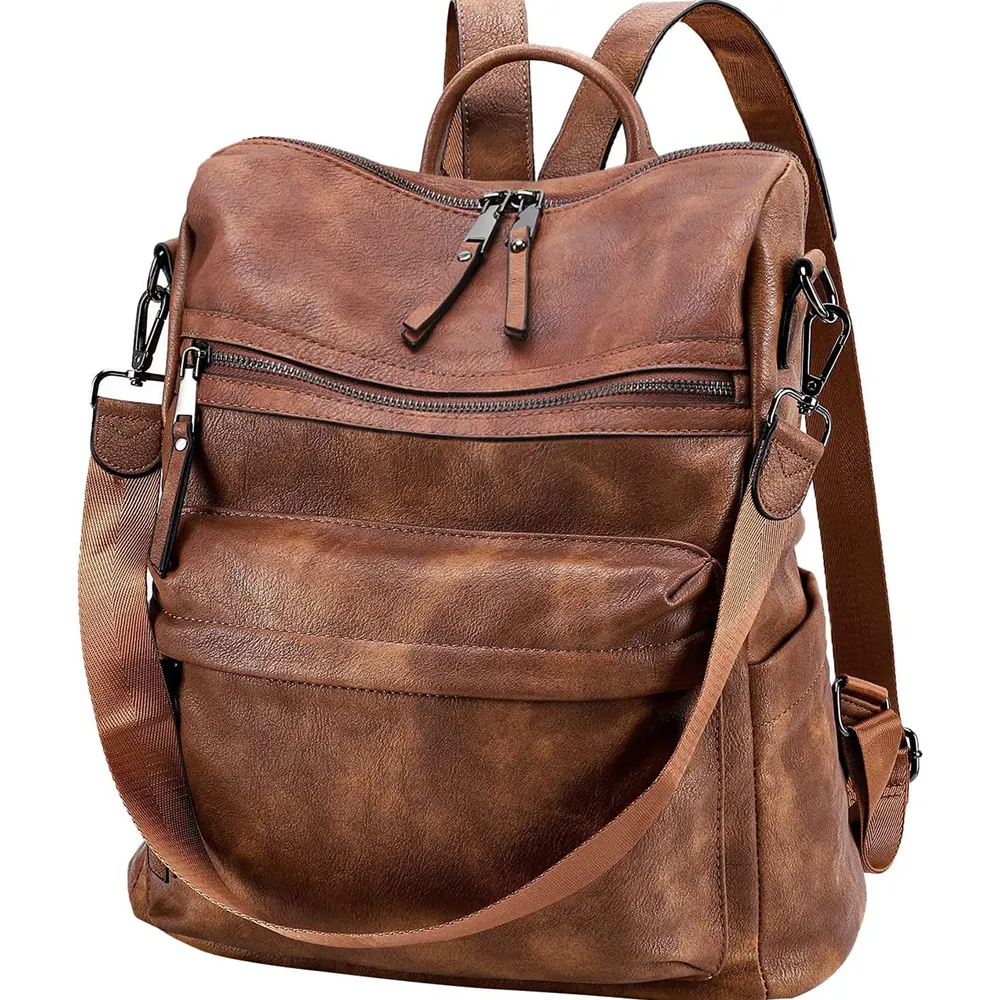 Kadın sırt çantası çanta moda deri tasarımcısı omuz çantaları rahat seyahat çantası çok amaçlı cabrio Satchel sırt çantası