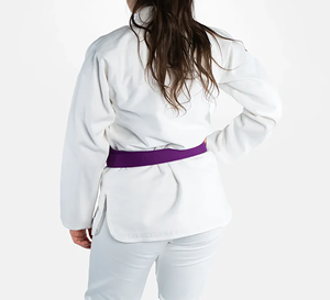 Kimono de judo personnalisable, extensible, léger, séchage rapide, 280g, tissage perlé simple/double, polyester/coton, unisexe adulte - Product Image 2