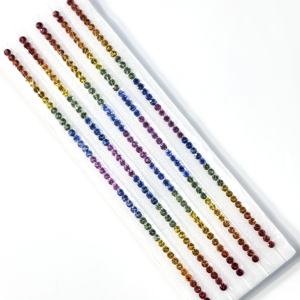 5mm Natural <b>Rainbow</b> Multi Sapphire Round Brilliant Cut AAA <b>Top</b> Quality Faceted Precious Loose Gemstones from Wholesale Supplier - Product Image 1