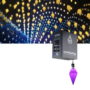 Système de moteur cinétique de scène treuil DMX ascenseur ondulé effets visuels Pro boîte de nuit LED intelligente rideaux de croissance de chute lumières palan Orbisfly