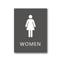 Panneaux de toilettes en braille en acrylique, panneaux en braille, plaques de toilettes adaptées aux aveugles, plaques de porte de toilettes accessibles aux aveugles
