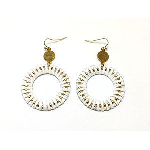 Nuevo estilo decorativo fiesta usable pendiente cuentas mujer rafia pendientes y joyería - Product Image 2