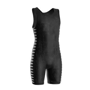 Maillot de lutte sublimé Vêtements de sport respirants Produit chaud Singlets de lutte à séchage rapide pour hommes Mode personnalisée respirante - Product Image 3