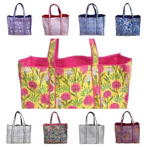 Sac à bandoulière indien en coton matelassé imprimé main pour femme Mode bohème avec fermeture ouverte Cadeau de Noël de voyage - Product Image 4