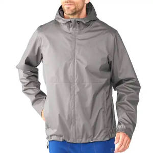 Chaqueta de lluvia de lana de invierno para hombre de alta calidad, ropa de calle transpirable para exteriores con patrón de letras cortavientos para días lluviosos - Product Image 3