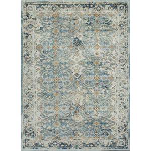 Alfombra de Lana Anudada a Mano Erbe, Azul PKWL-8012, 9x12, Rectangular, con Medallón Abstracto, para Entrada, Pasillo o Sala de Estar, Hecha a Mano - Product Image 1