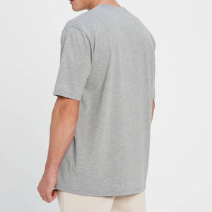 À la mode 100% coton blanc T-shirt pour hommes poids lourd surdimensionné mâle T-shirt impression personnalisé T-shirt haut Gym garçons Fitness - Product Image 2