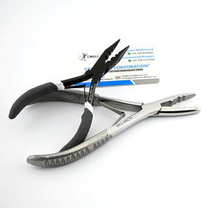 อุปกรณ์ต่อผมคีมถอดไมโครบีดจาก nanobead พร้อมฟันแบบจีบสำหรับร้านทำผมที่จับยางระยิบระยับ - Product Image 1