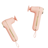Mini pistolet de massage électrique portatif avec moteur sans balais, fonctions de massage profond des tissus et de physiothérapie, 4 têtes de massage pour une utilisation sur tout le corps