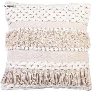 ปลอกหมอนสไตล์โบฮีเมียนสำหรับใช้บนโซฟา,ปลอกหมอนสไตล์โบฮีเมียนกับซิปปลอกหมอนผ้าฝ้ายแบบททอมมือ - Product Image 6