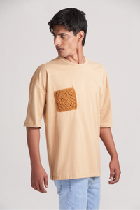 Camisetas personalizadas lisas en blanco de algodón pesado 280 GSM camiseta de gran tamaño camiseta de alta calidad con cuello redondo para hombres - Product Image 3