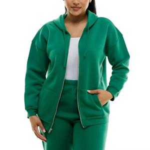 Sudadera con Capucha de Forro Polar para Mujer, Nueva, de Invierno, Transpirable, Impermeable, Informal, con Bolsillos, Holgada, al por Mayor, Sudadera con Capucha de Moda - Product Image 1