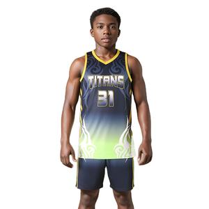 Uniforme de Baloncesto Deportivo Unisex Hecho en Pakistán, Altamente Recomendado, Logotipo de Equipo Personalizado, Talla Grande, Transpirable, para Verano - Product Image 3