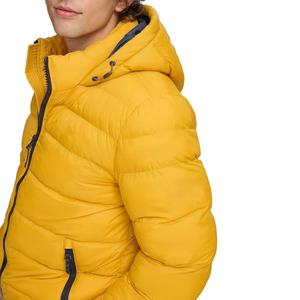 Unisex Waterproof Windproof Winter Puffer Jacket Polyester/Cotton Solid Pattern Formal Style Front Logo Zipper Closure Loose Fit - Product Image 4