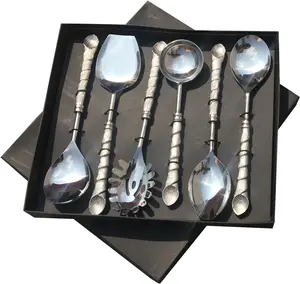 New style Pearl seashell serving spoon with stainless steel handle variety sizes from real natural pearl premium quality