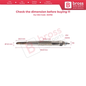 หัวเทียน BGP82 1 ชิ้น 23 โวลต์ ME017009 สำหรับรถบรรทุกแคนเตอร์ โรซ่า 4D30 - Product Image 5