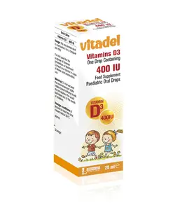 Best Price Most Preferred High Quality Wholesale Turkish Product - Food Supplement - VITADEL VITAMIN D3 400 IU PEDIATRIC DROPS