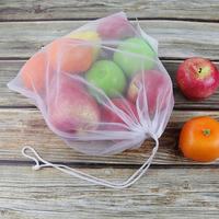 Sac filet portable en nylon écologique, tailles et compartiments personnalisables, lavable, recyclable, multi-usages, pour emballage promotionnel de cosmétiques