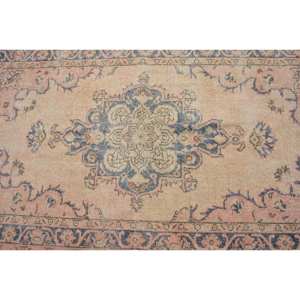 Alfombra turca Vintage Beige Negro 3.9x6.7ft Tejido plano de lana con patrón de retazos para decoraciones de sala de estar - Product Image 5