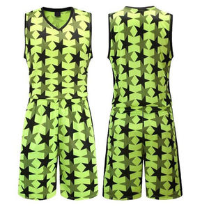 Uniforme de basket-ball de couleur unie avec logo personnalisé meilleure vente vêtements de sport dernier design uniforme de basket-ball 100% polyester sublimation - Product Image 3