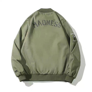 เสื้อแจ็คเก็ตบอมเบอร์ผู้ชายไซส์ใหญ่ คุณภาพสูง กันน้ำ กันลม สำหรับฤดูหนาว แบบสองด้าน สั่งผลิตได้ตามแบบ (OEM) ปรับแต่งสี/โลโก้/มีฮู้ดได้ - Product Image 4