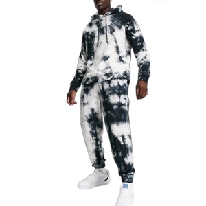 Vente en gros de survêtement à capuche pour hommes de la meilleure qualité, nouveau design haut de gamme tendance, teinté par cravate, logo OEM personnalisé, vêtements de sport, survêtements, service OEM - Product Image 2