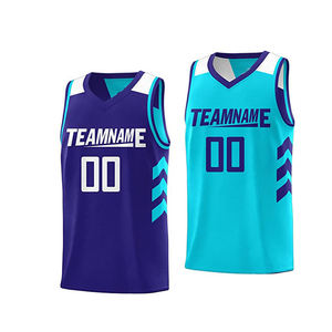 Camisetas de baloncesto con nombre de equipo personalizado al por mayor, 100% poliéster, transpirable, de secado rápido, manga corta, Unisex, tallas grandes para adultos - Product Image 6