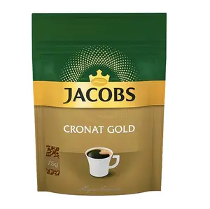 ผู้ผลิตขายส่ง Jacobs Kronung Cronat กาแฟสําเร็จรูปทองและกํามะหยี่ 7oz / 200g ปริมาณมากพร้อมส่งออก