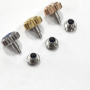 Corona de Reloj de 6mm, Dorada, de Acero Inoxidable, Atornillable con Tubo, para Reparación de Cajas de Relojes Mecánicos, Repuesto - Product Image 4