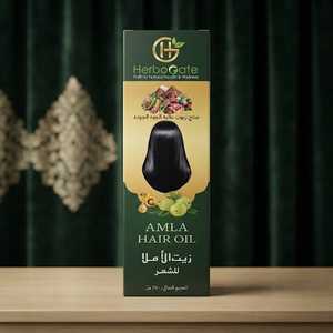 Natural Amla Hair Oil Hair Nourishing Botanical Formula Lightweight Oil Smooth Hair Appearance <b>Scalp</b> <b>Massage</b> Beauty Care OEM - Product Image 5