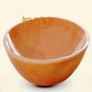 Bol de service en résine polie faite à la main, design avant-gardiste, vert et blanc, écologique, d'origine indienne, passe au lave-vaisselle, décoratif - Product Image 5