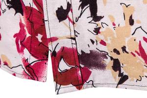 Chemise à manches longues décontractée de grande taille pour hommes, respirante, à impression florale, nouveau style personnalisé - Product Image 6