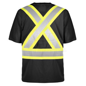 Working T Shirts Men High Visibility <b>Reflective</b> Polyester CE Certified Lightweight <b>Safety</b> <b>Clothing</b> for Construction Road Factory - Product Image 2