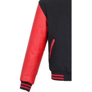 Veste universitaire sur mesure en gros d'usine, conception OEM, respirante, coupe-vent, haute qualité, broderie pour hommes, patch frontal, streetwear - Product Image 6